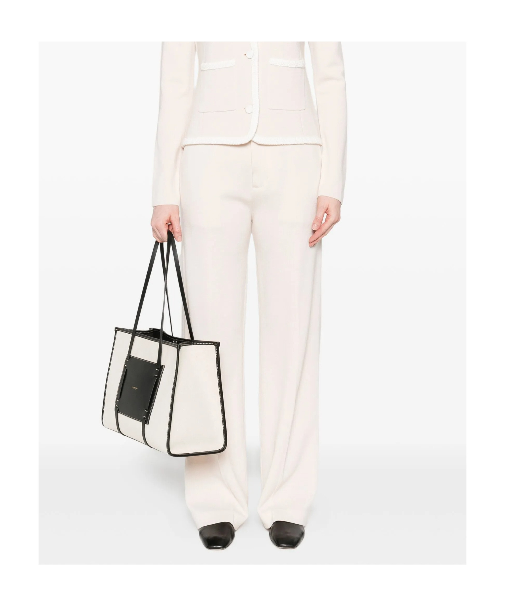 Forte Forte High-waisted Trousers In Neutral