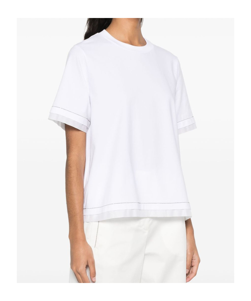 Shop Peserico Short-sleeved T-shirt In White