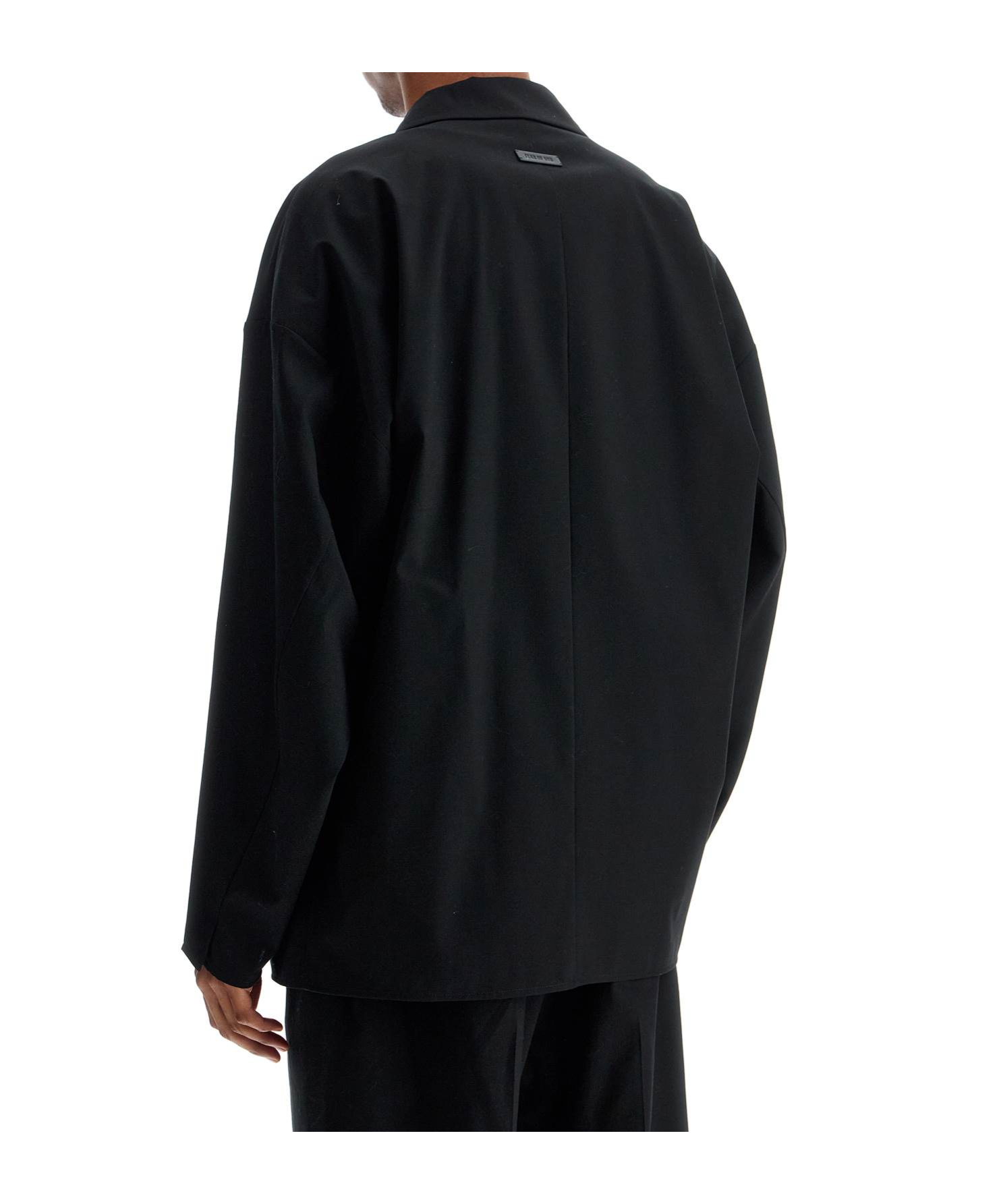 Fear Of God Wool Double-breasted Blazer In Black