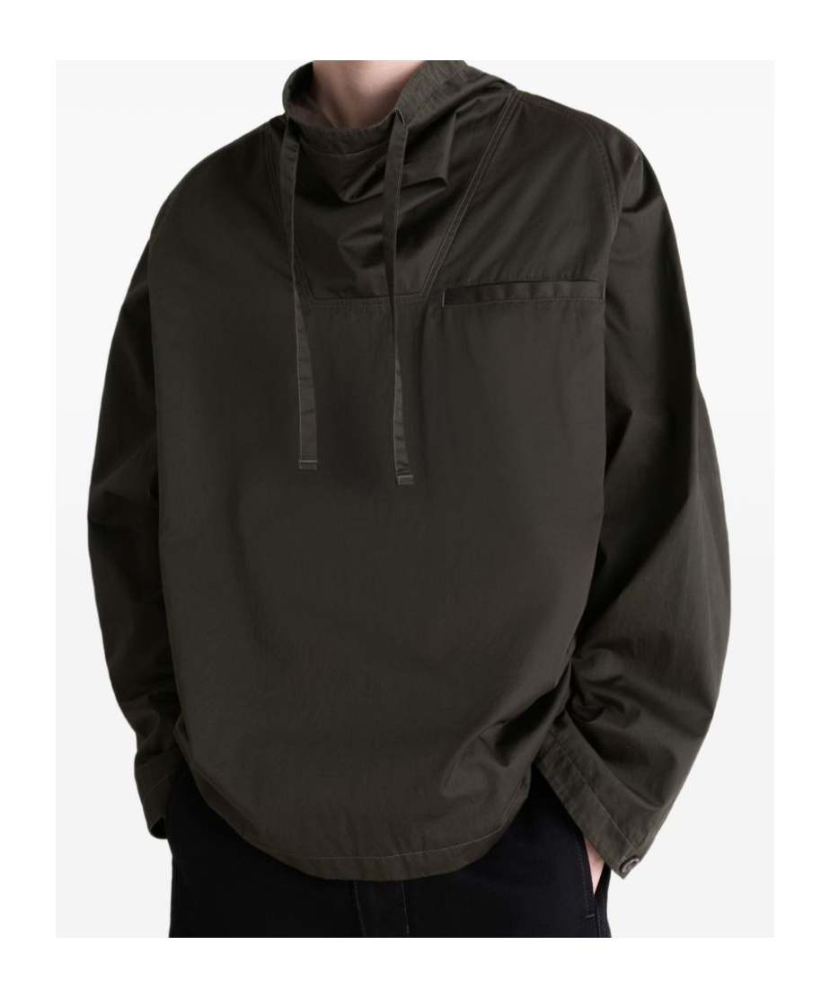 Lemaire Turtleneck Sweatshirt In Brown