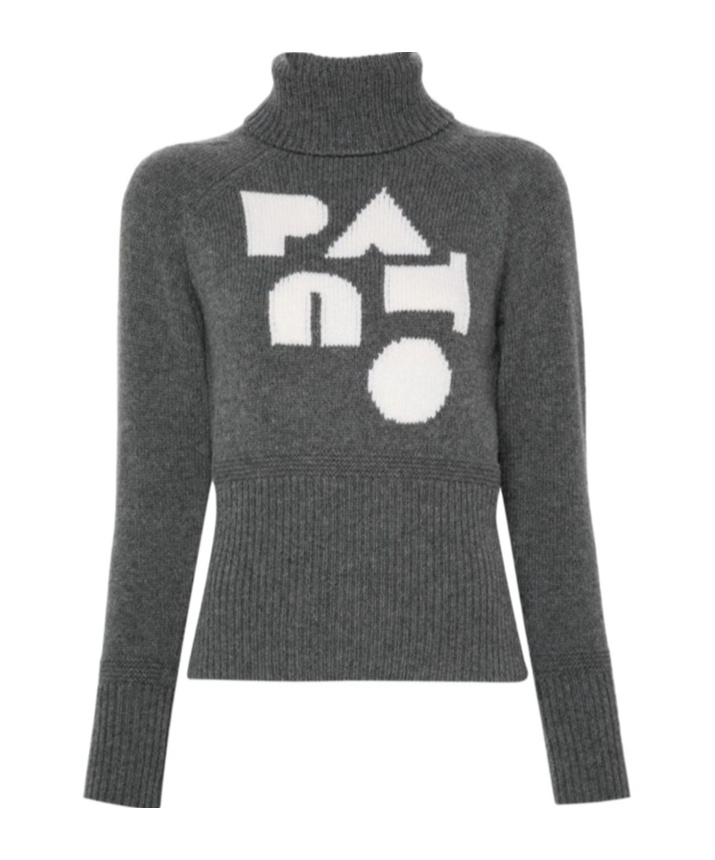 Shop Patou Logo-intarsia Sweater In Black