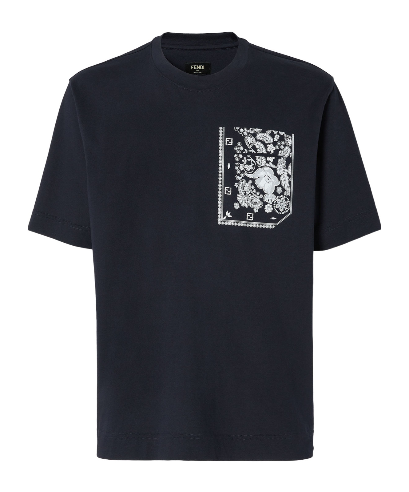 Fendi Blue Cotton T-shirt