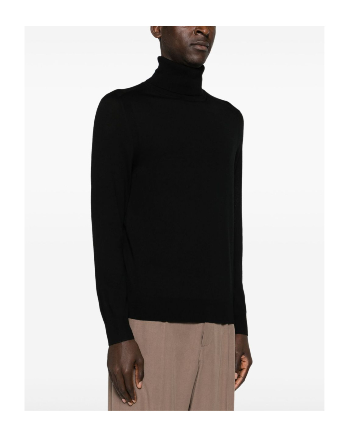 Shop Paul Smith Roll-neck Merino Jumper In Black