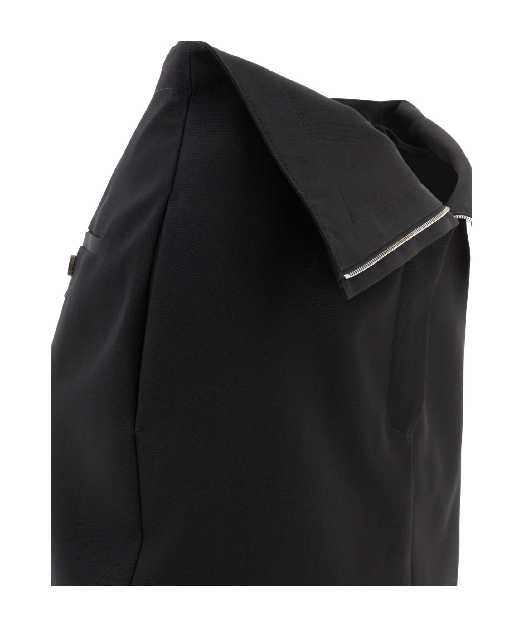 Shop Alexander Mcqueen Folded-edge Midi Skirt In Black