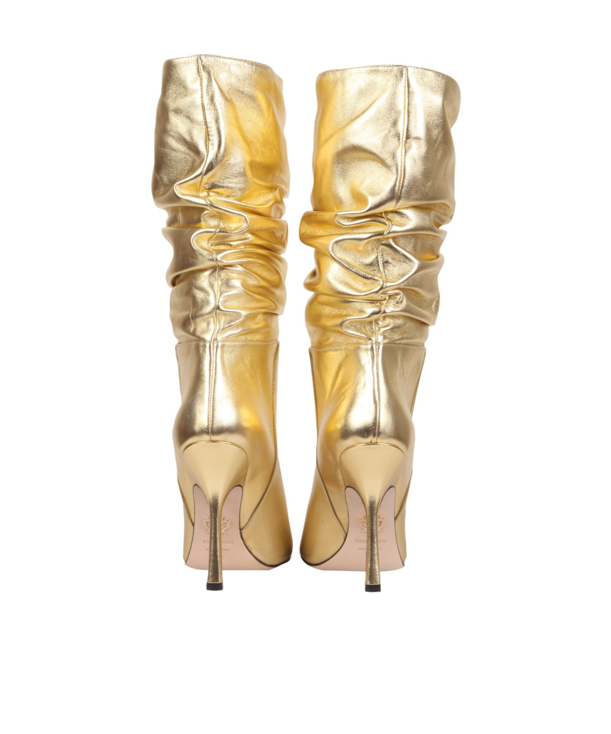 Dsquared2 Blair Pointed Toe Boots In Gold