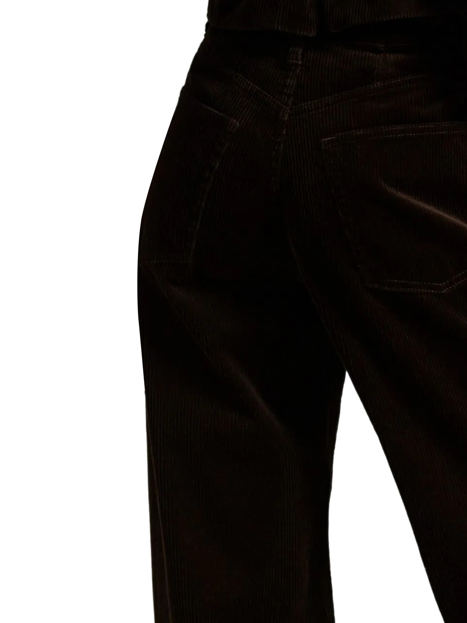 Polo Ralph Lauren Womens Dark Beech Wide-leg High-rise Cotton-corduroy Trousers In Black