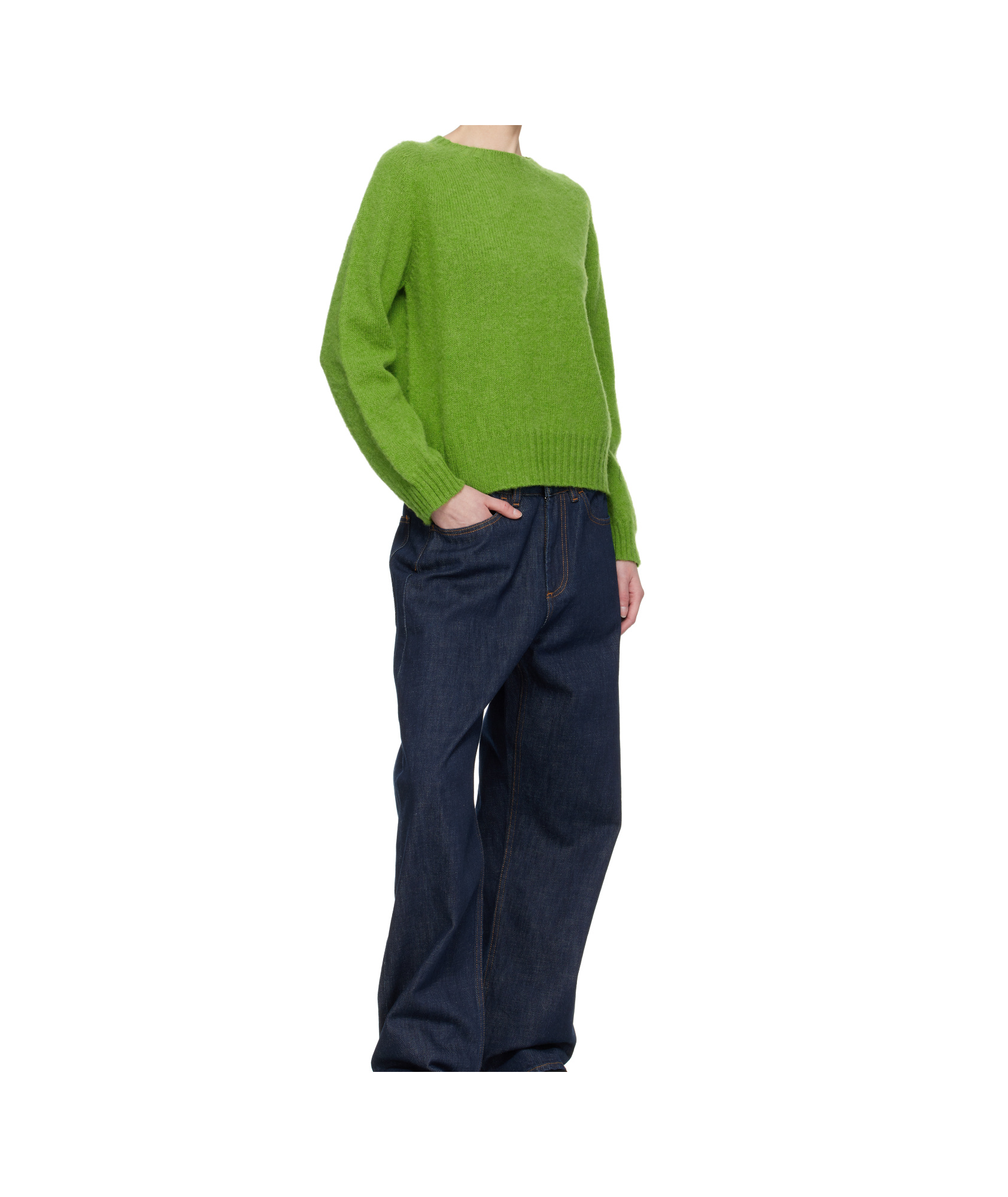 Ymc You Must Create Ssense Exclusive Green Jets Sweater In Green