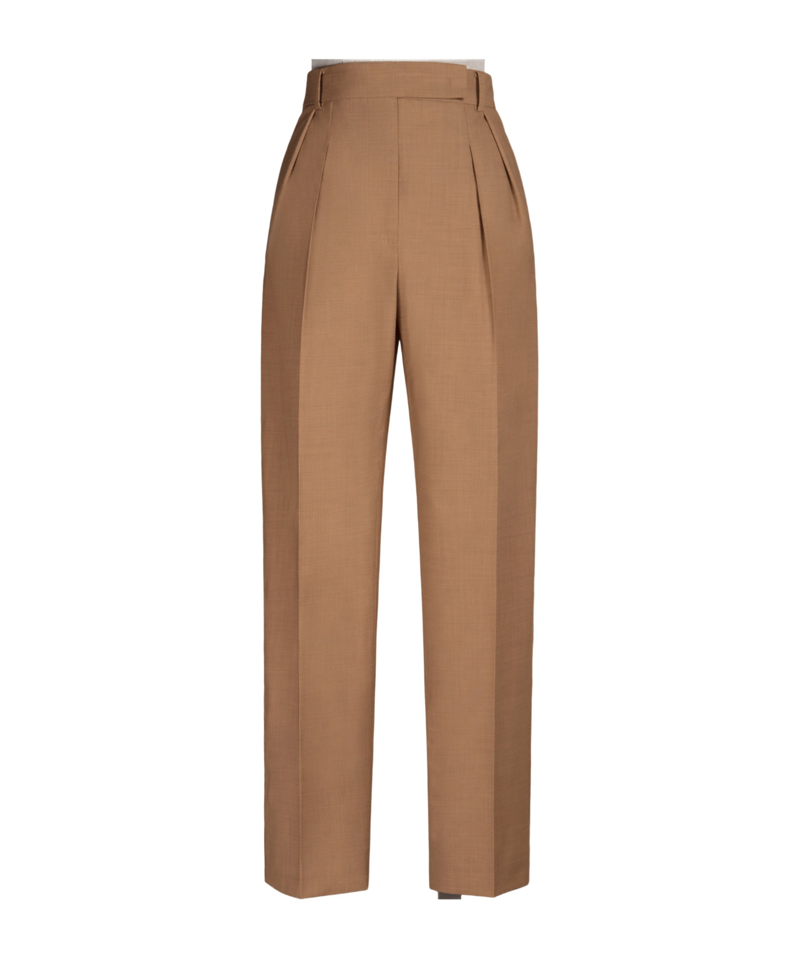 Max Mara 'wide-leg Cool Wool Trousers 'r In Brown