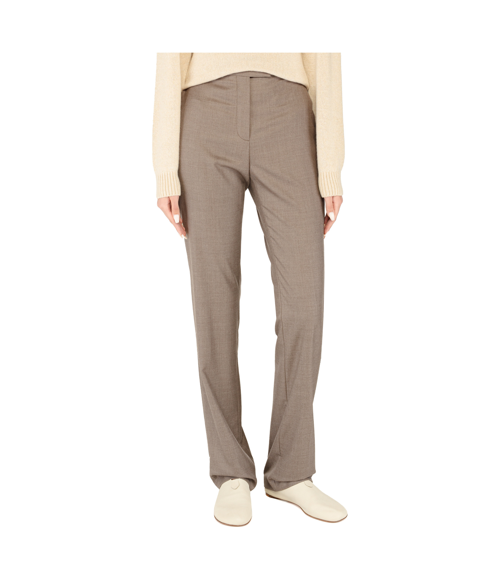 Loro Piana Elastic Waist Casual Pants In Gray