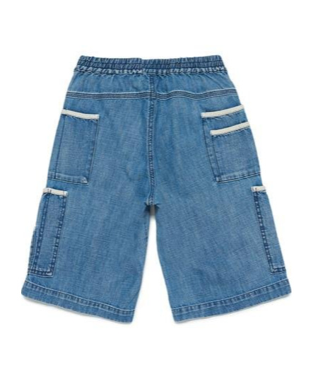 Diesel Piek Denim Shorts In Blue