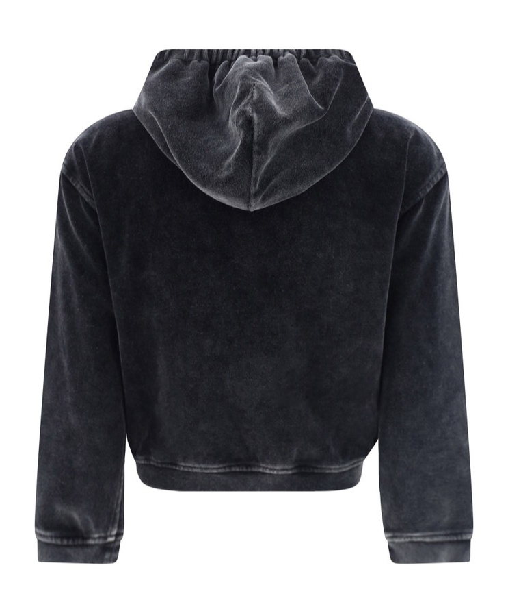 Alexander Wang T Zip-up Hoodie In Black