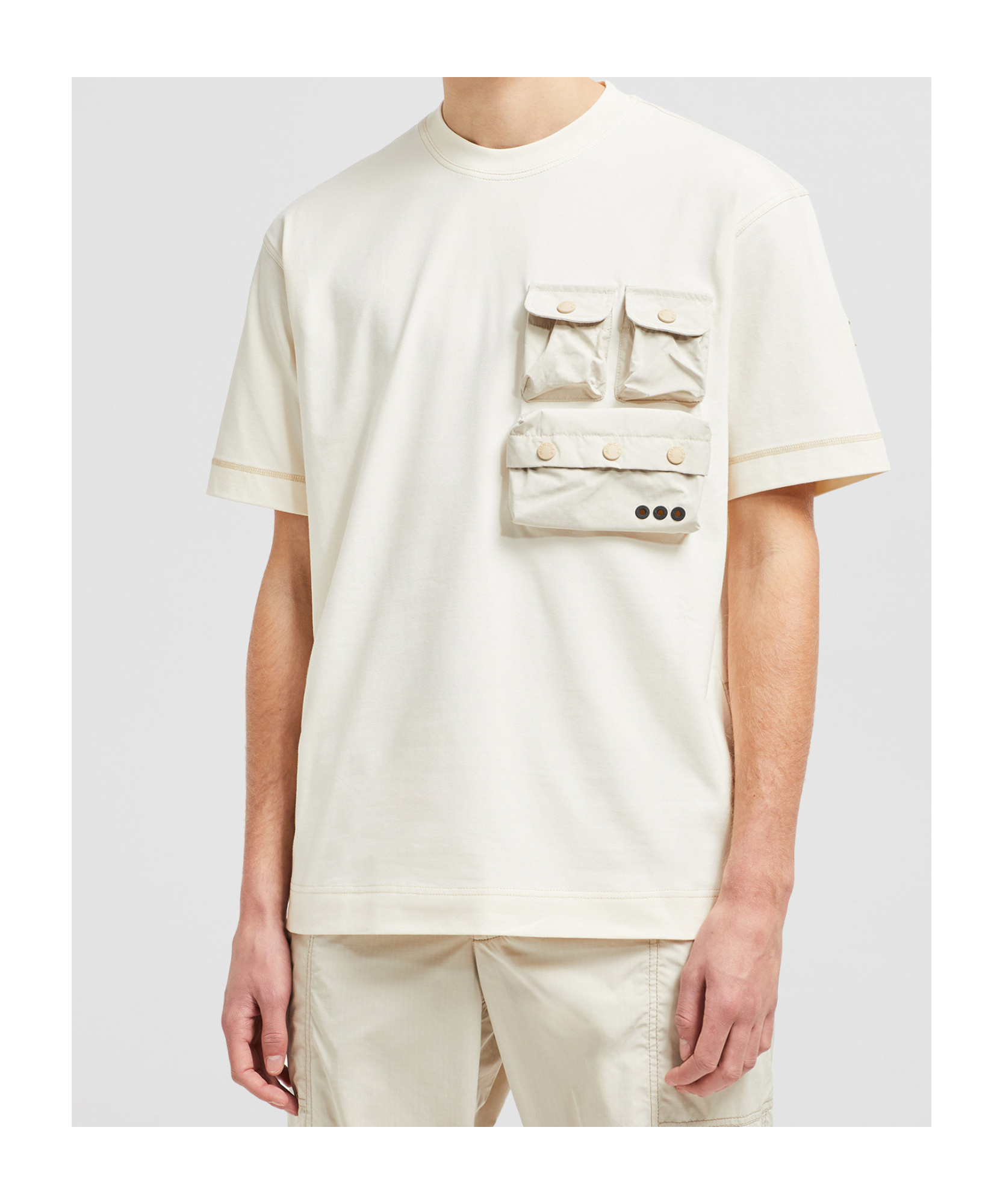 Moncler Item O-neck Short-sleeved T-shirt In White