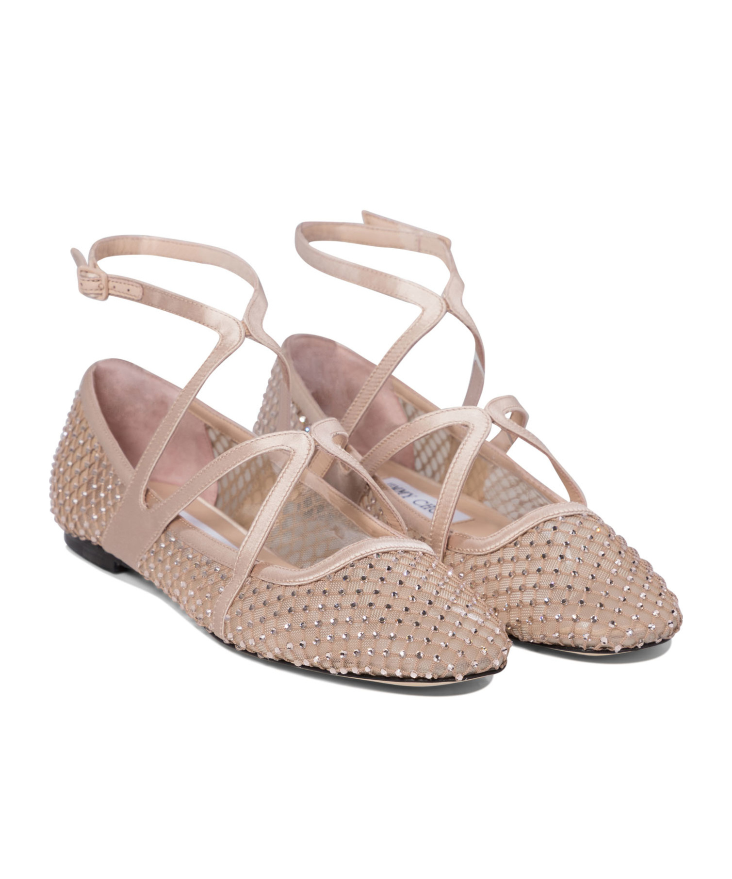 Jimmy Choo Astoria Ballet Fl In Nude