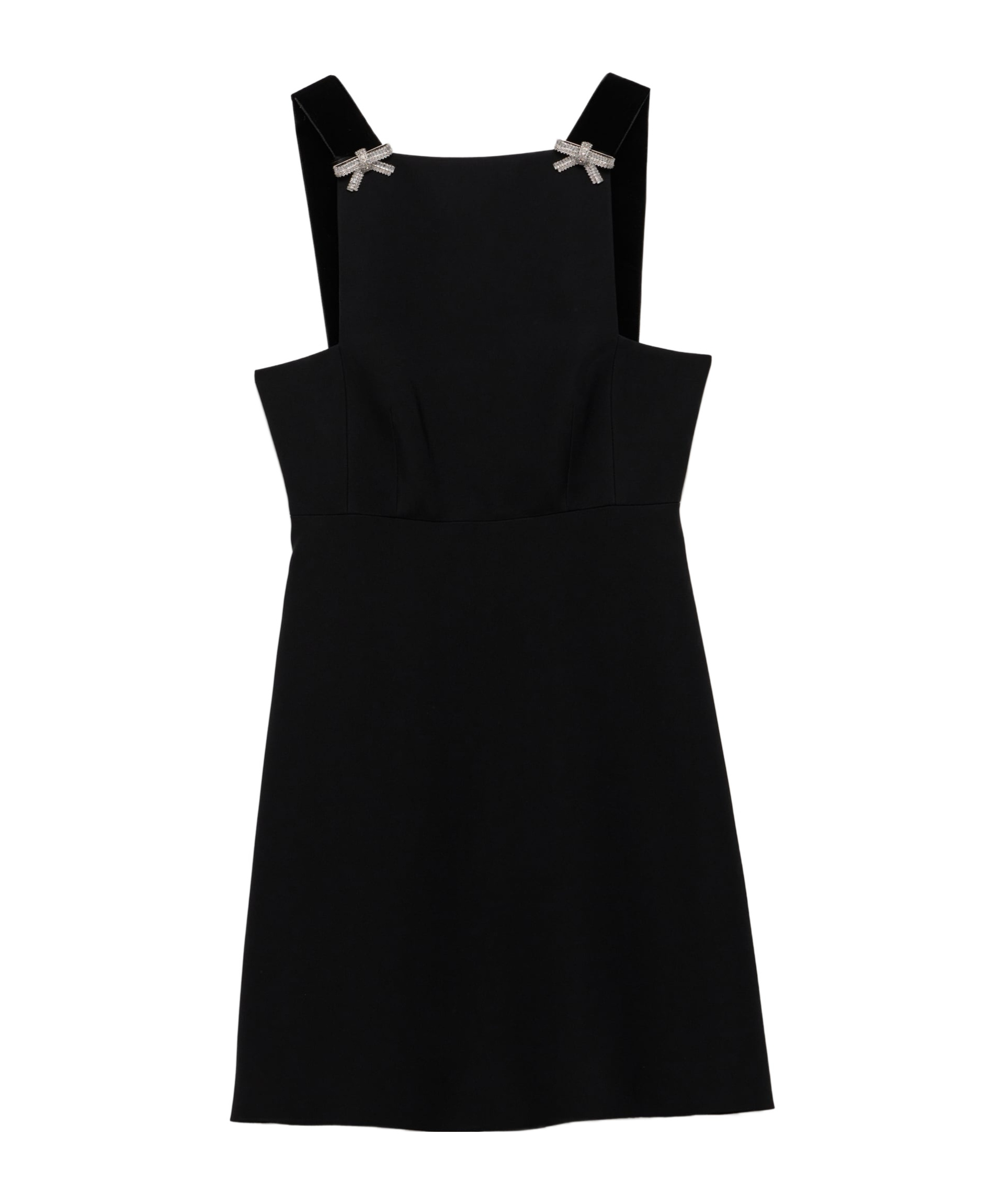 Prada Cady Mini Dress In Black