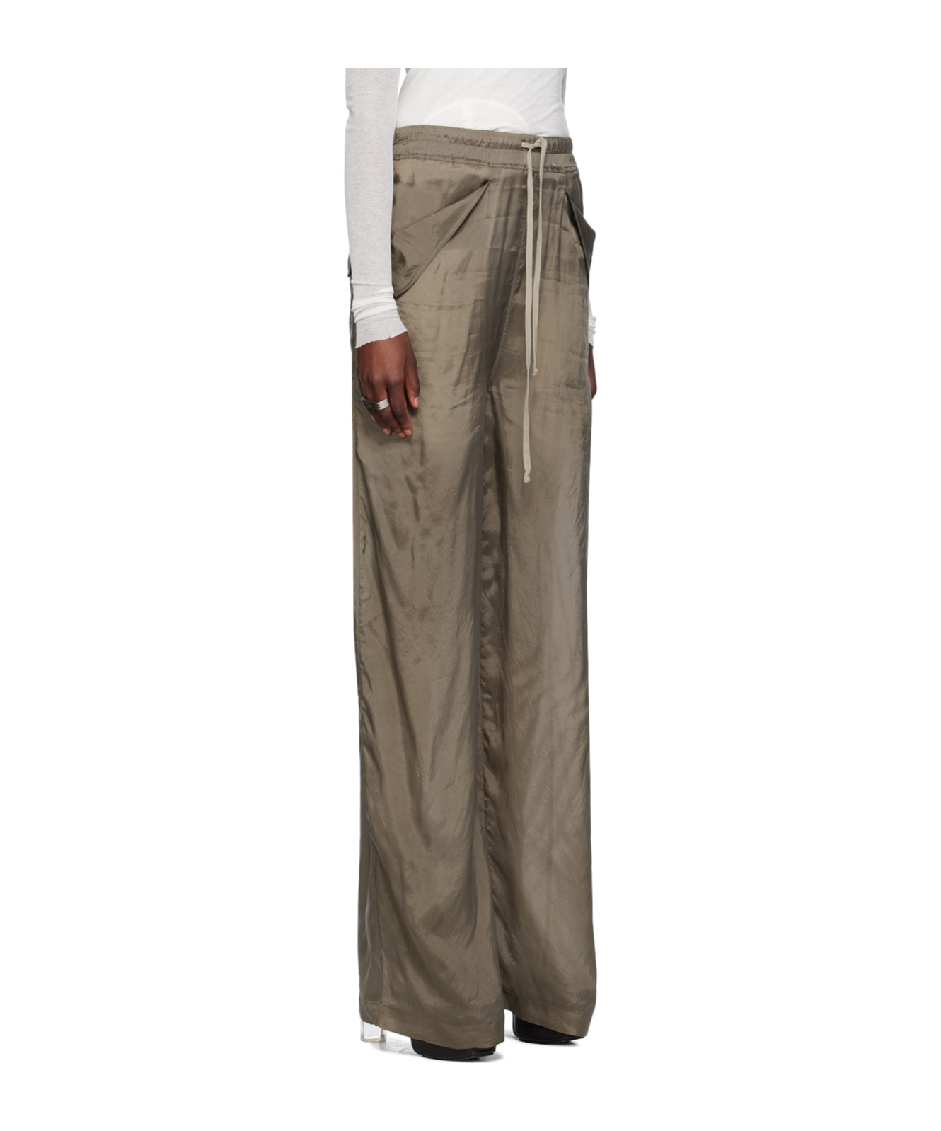 Rick Owens Lido Drawstring Wide-leg Trousers In Multicolor