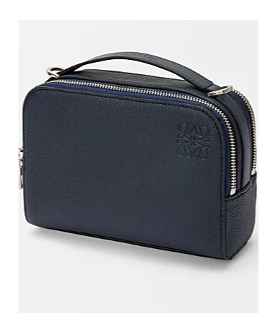 Loewe Mini Crossbody Camera Bag In Soft Grained Calfskin In Black