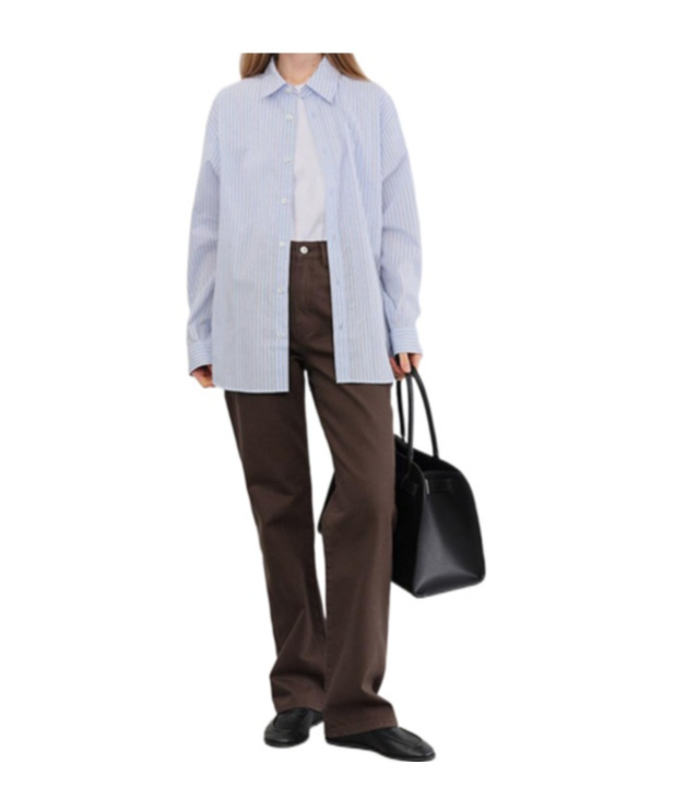 Dunst Blue Paperly Oversized Shirt In Blue
