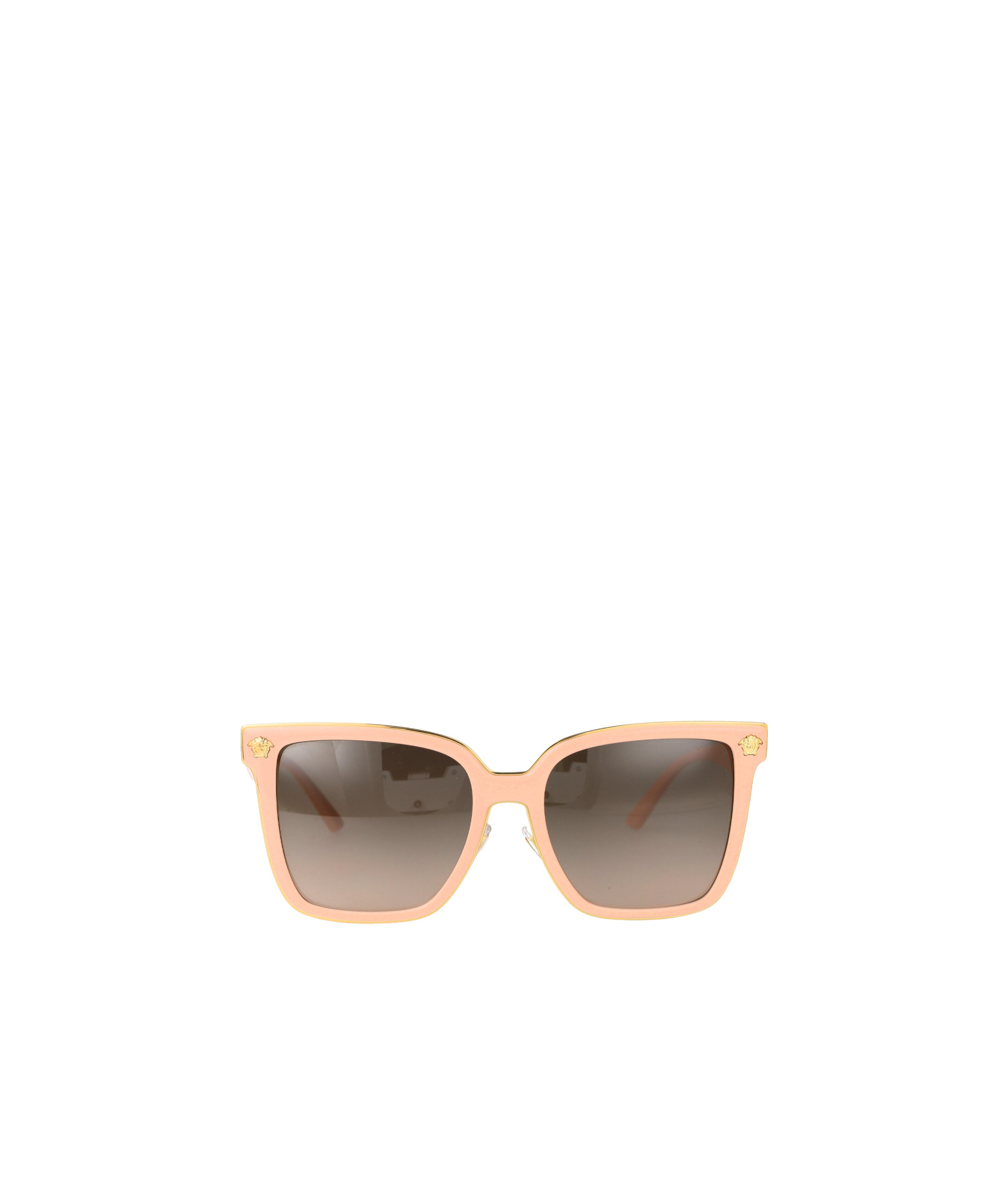 Versace Logo Sunglasses In Brown