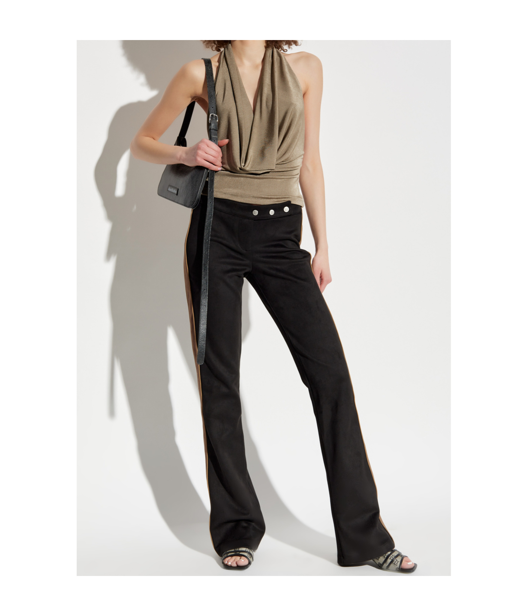 MISBHV DRAPED-DETAIL BLOUSE