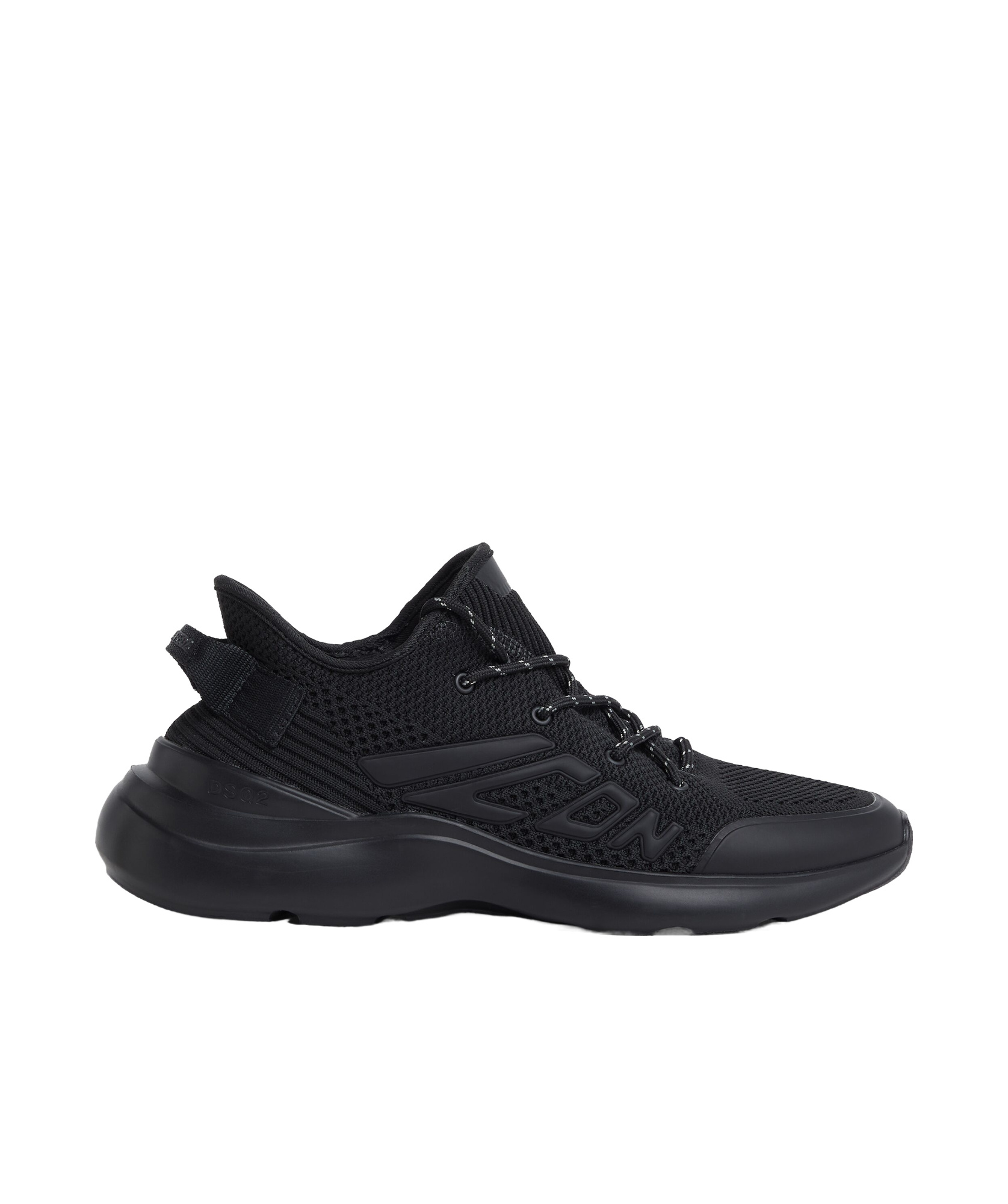 Shop Dsquared2 Embossed-logo Sneakers In Black