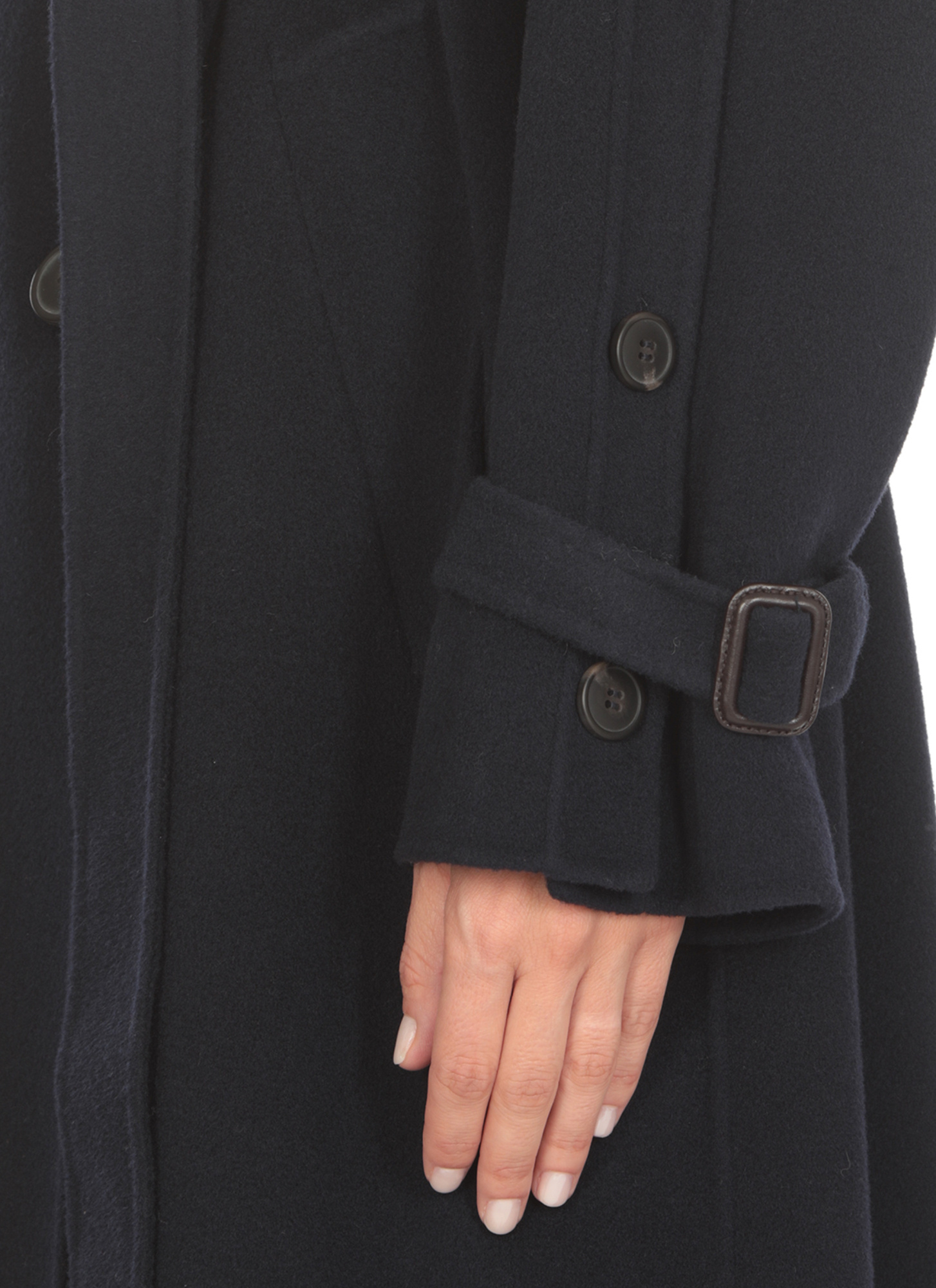 Weekend Max Mara Double Breasted Trench Coat In Black
