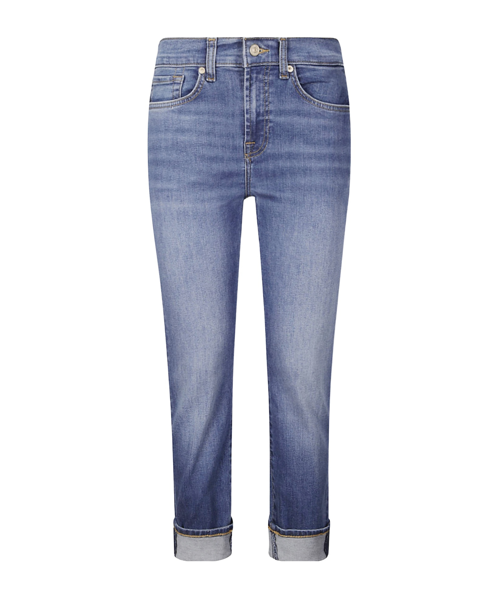 7 For All Mankind Jeans With Belt Loops In Blue