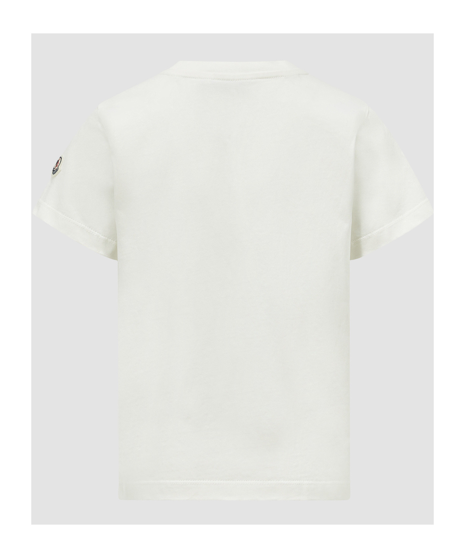 Moncler T-shirt En Coton À Logo Vague In White
