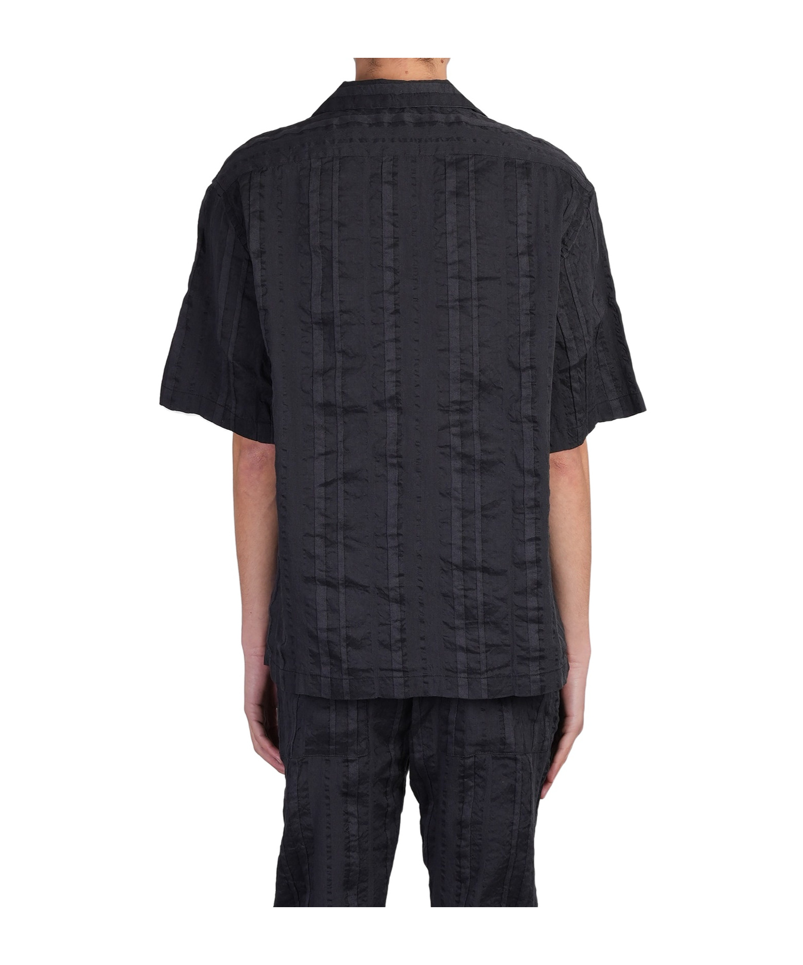 Shop Barena Venezia Striped Shirt In Black