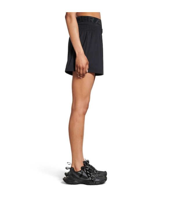 Balenciaga Drawstring Running Shorts In Black