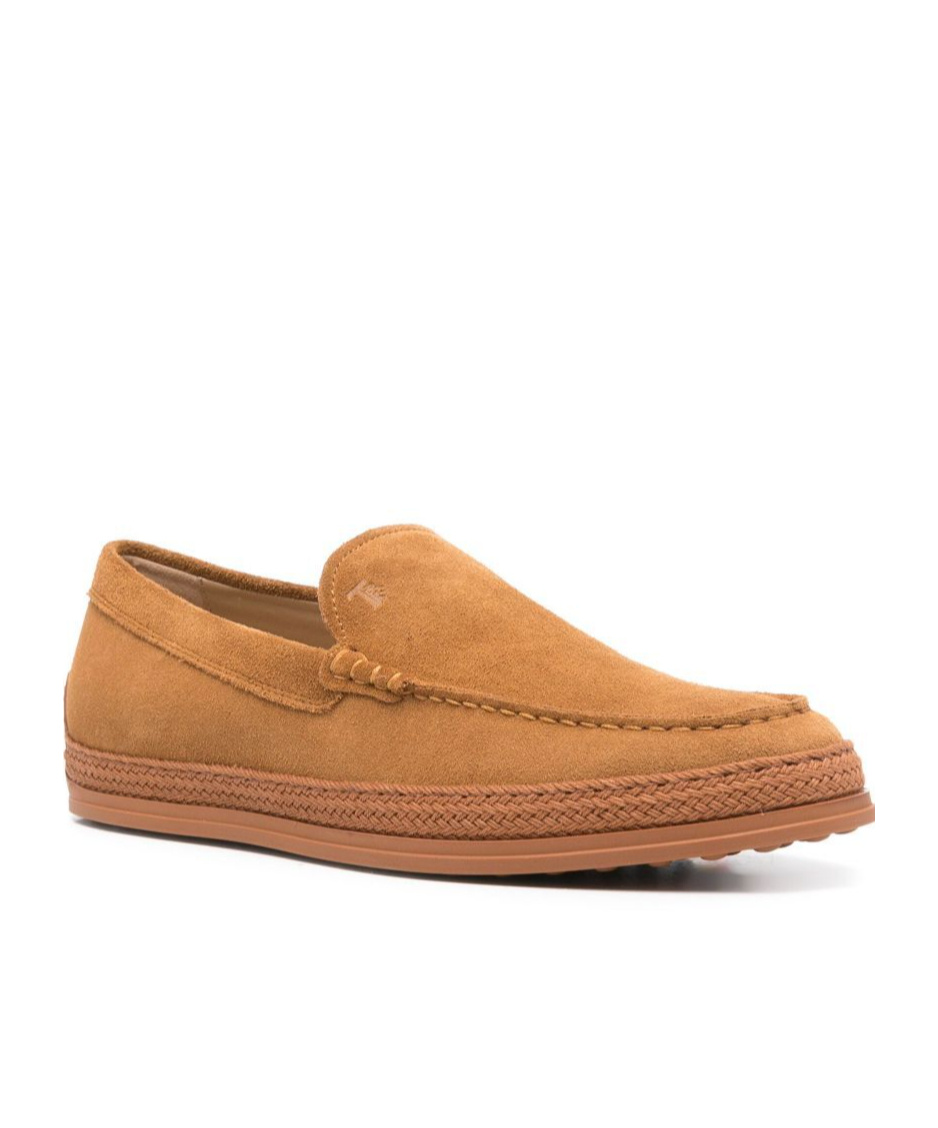 Tod's Suede Loafers In Brown