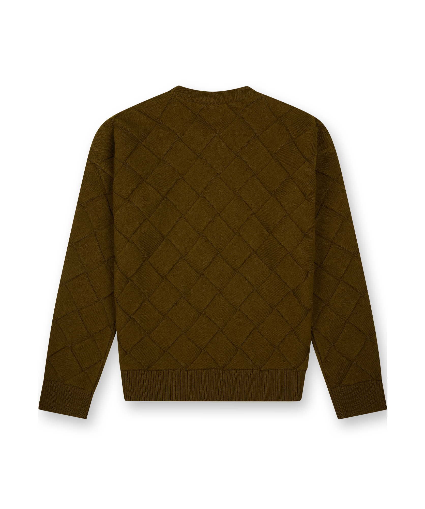Bottega Veneta Round Neck Sweater In Brown