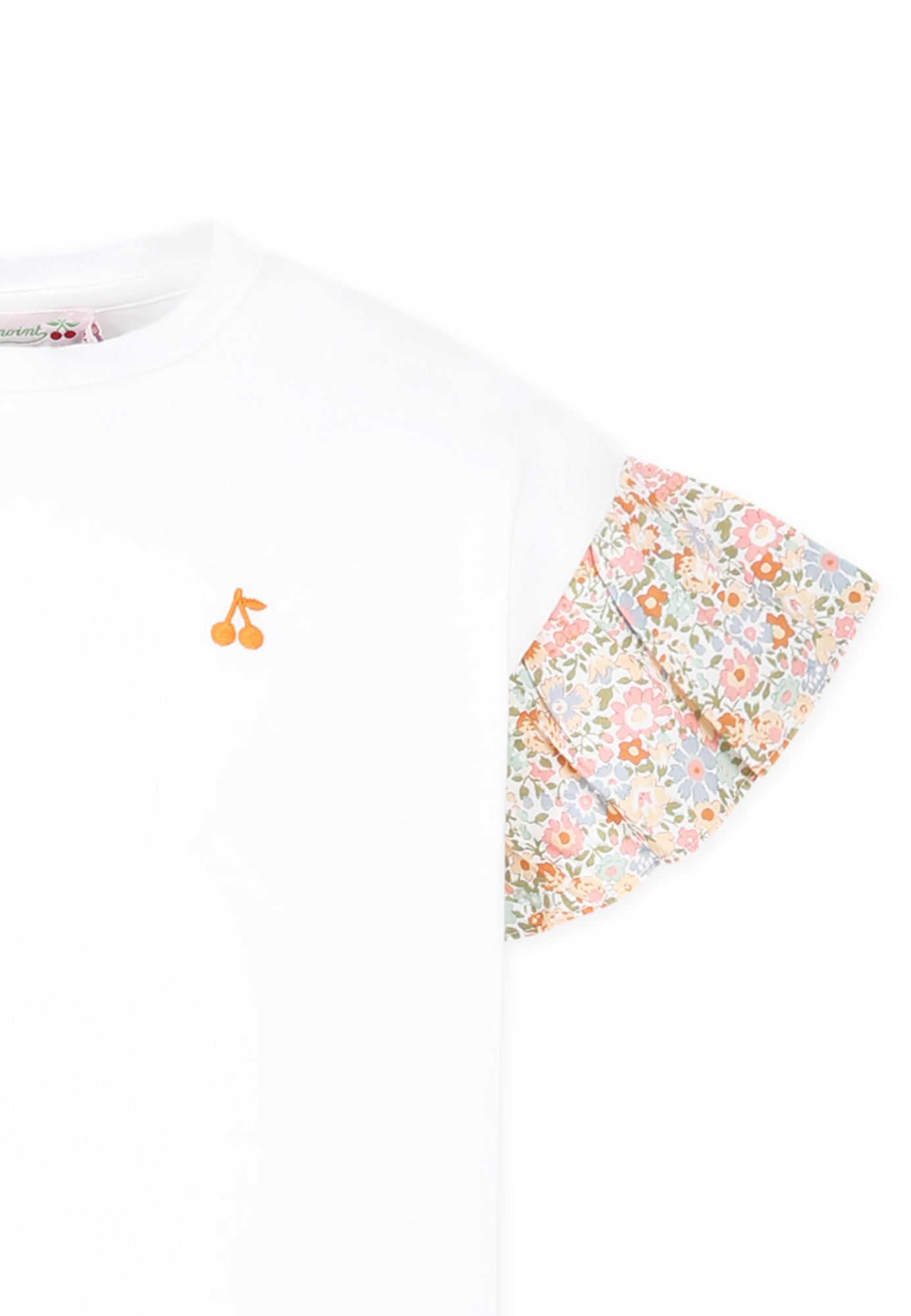 Bonpoint Cherry Pattern T-shirt In White
