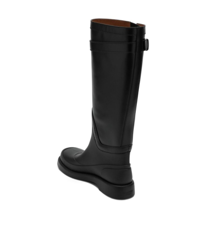 Valentino Rain Boots With Vlogo, The Bold Edition In Black
