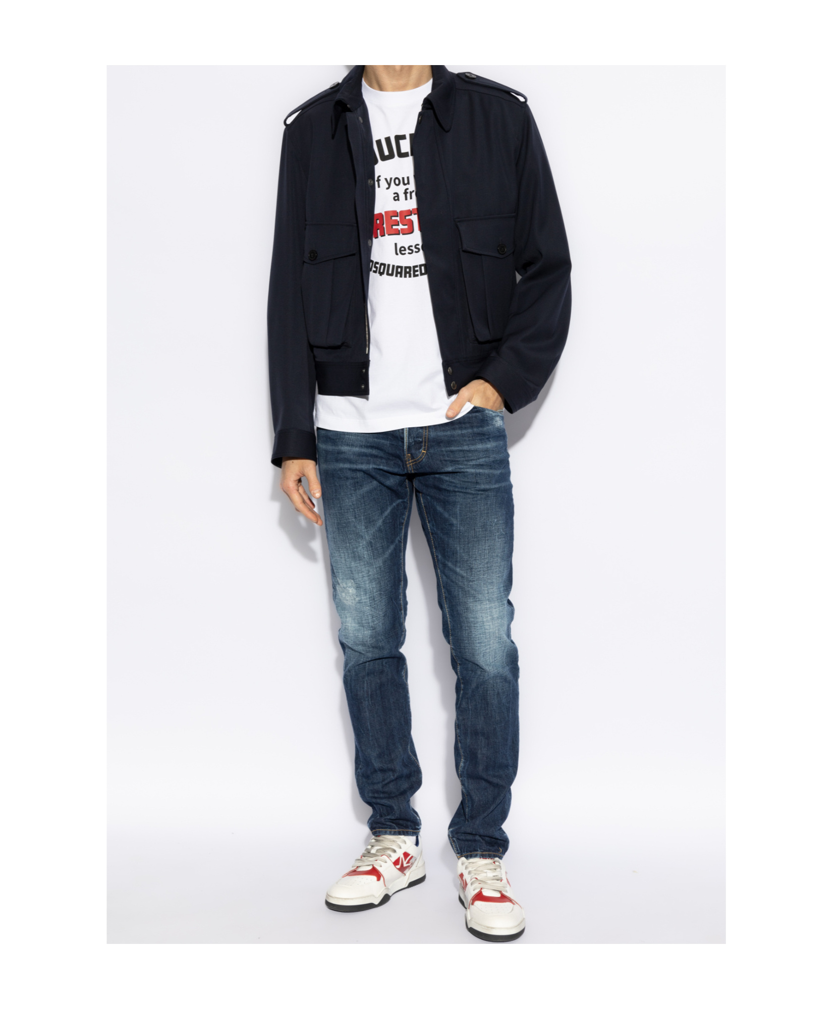 Dsquared2 Short-sleeved T-shirt In White