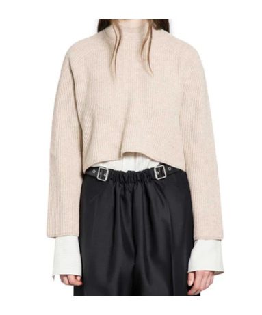 Max Mara Fisherman Ribbed-knit Pullover In Multi