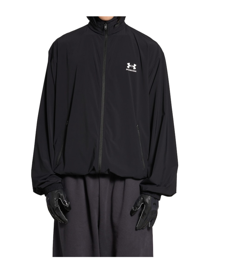 Balenciaga X Under Armour Hooded Jacket In Black