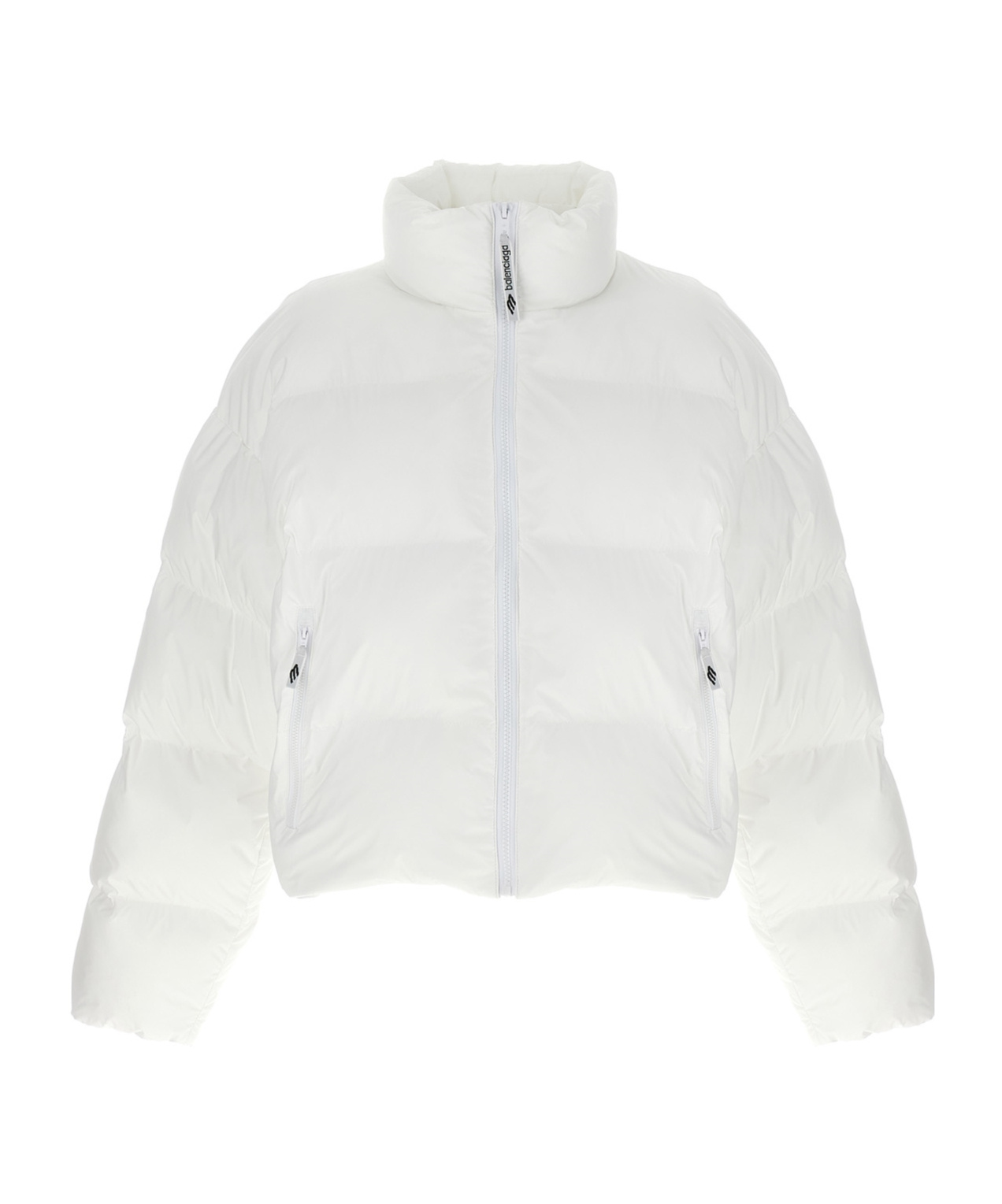 Balenciaga Cropped Puffer Jacket In White