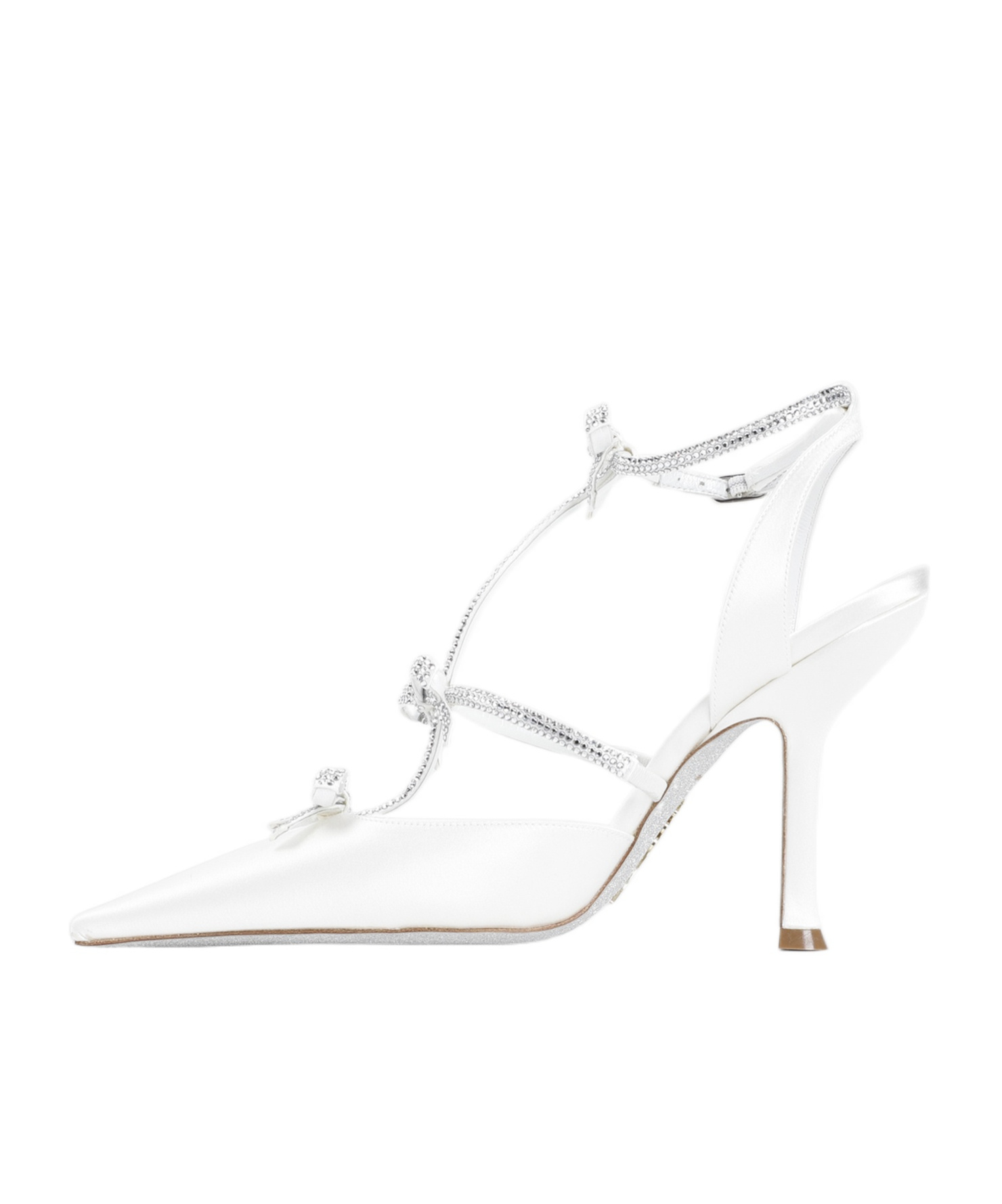 Shop René Caovilla 105mm Caterina Pumps In White