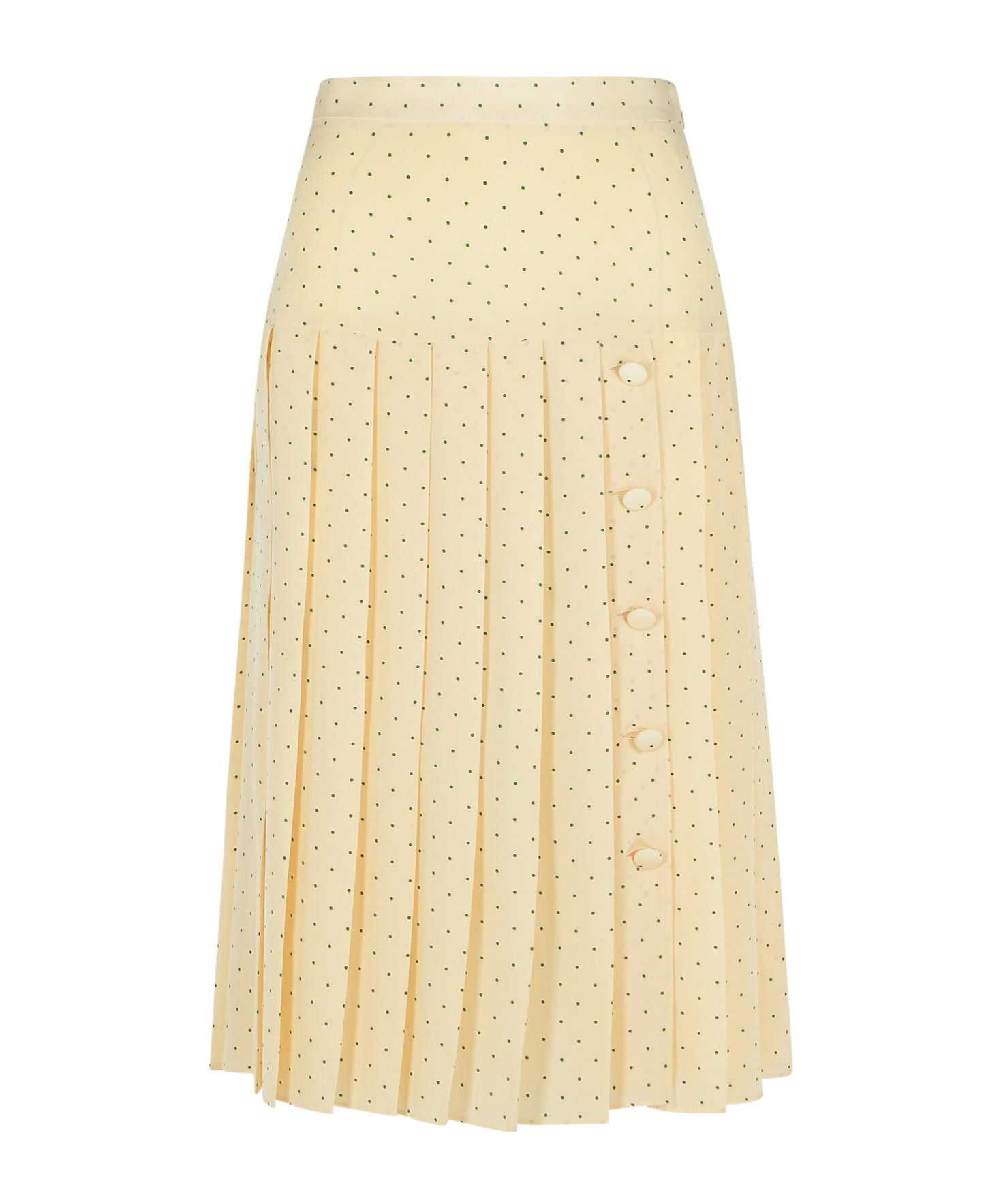 Alessandra Rich Skirt With Flattering Pleated Design In Nude