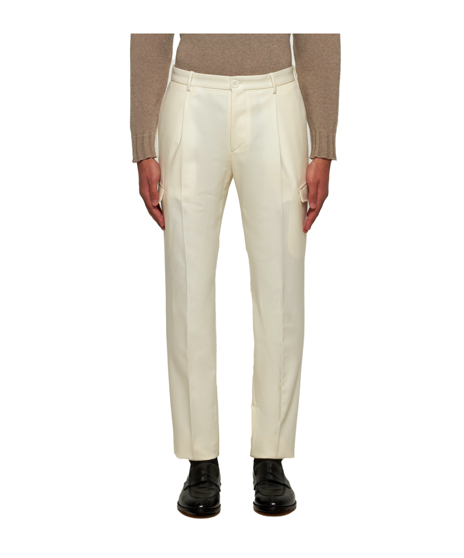 Shop Tagliatore Lang Trousers In Nude