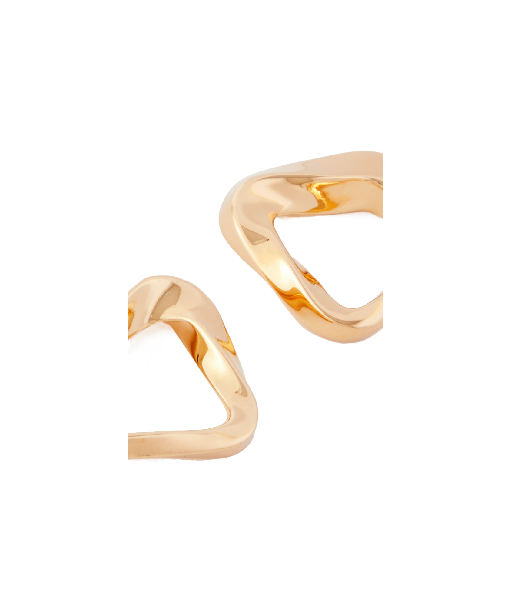 Bottega Veneta Twisted Ring Earrings In Yellow