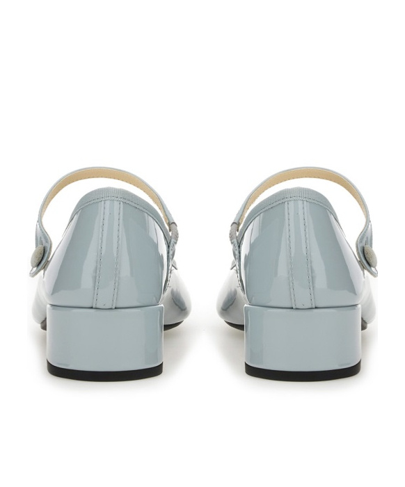 Repetto 30mm Rose Patent Pumps In Green
