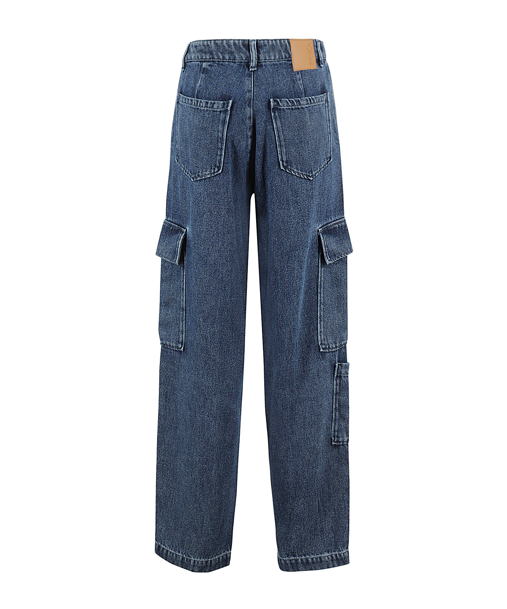 Erika Cavallini Cargo Jeans In Blue