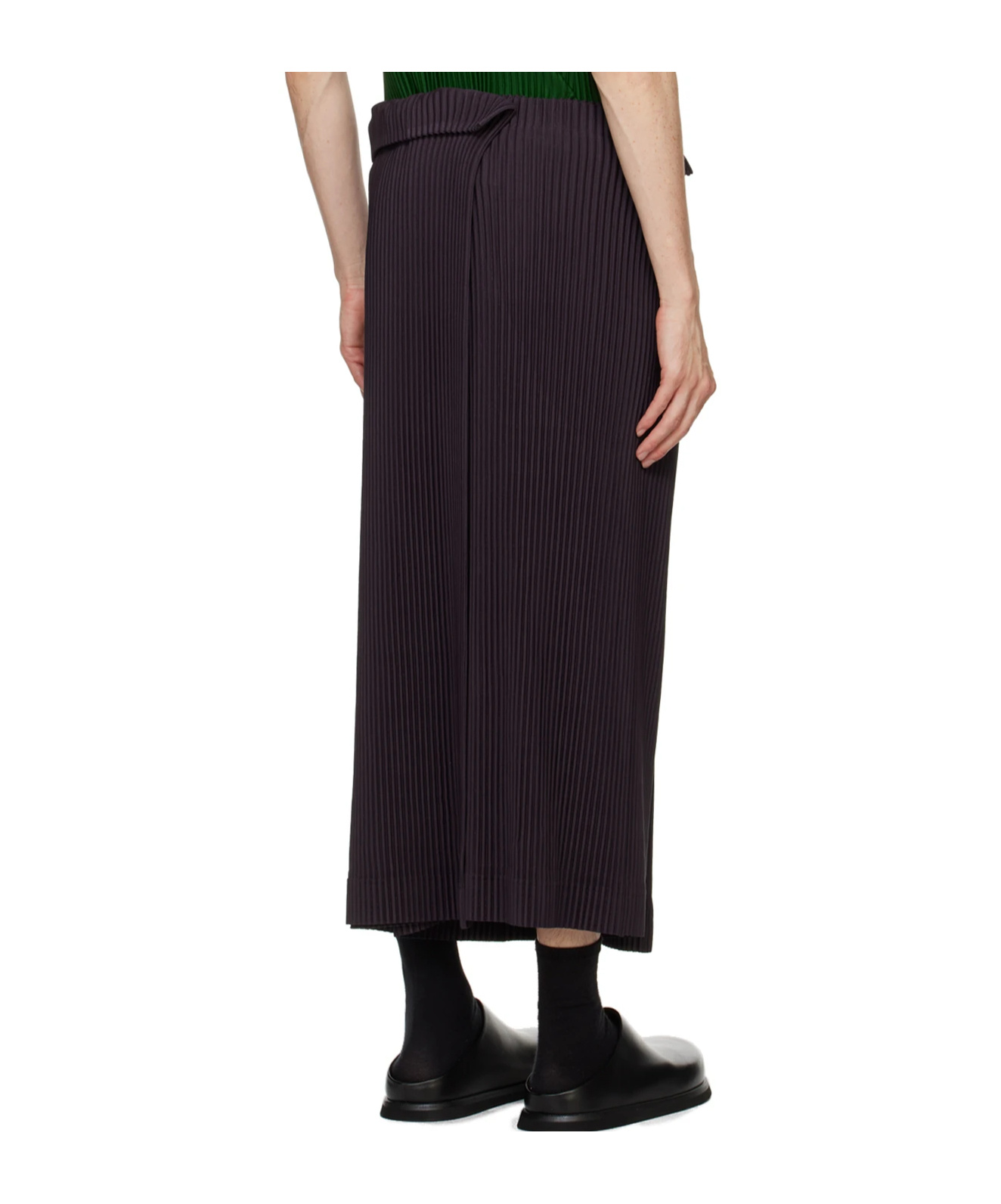 Issey Miyake Purple Rb Color Palette 1 Trousers In Black