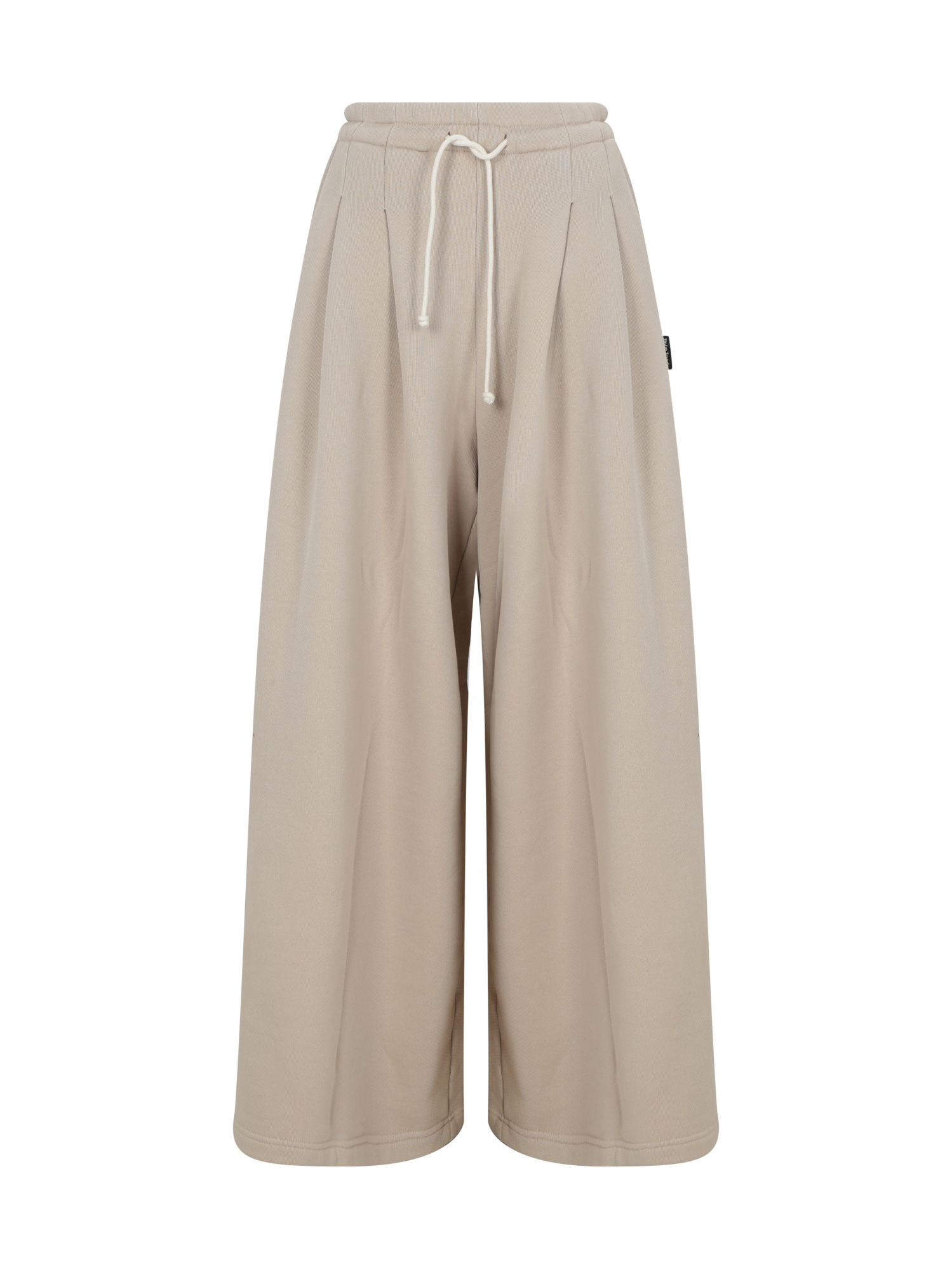 Palm Angels Logo Wide-leg Sweatpants In Nude
