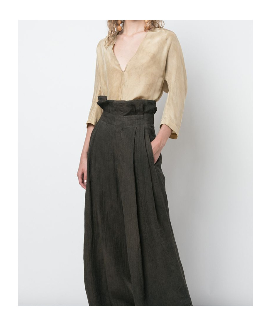 Uma Wang V-neck Blouse In Neutral