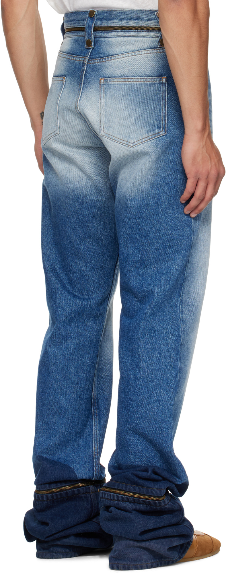 Egonlab Fitted Jeans In Blue