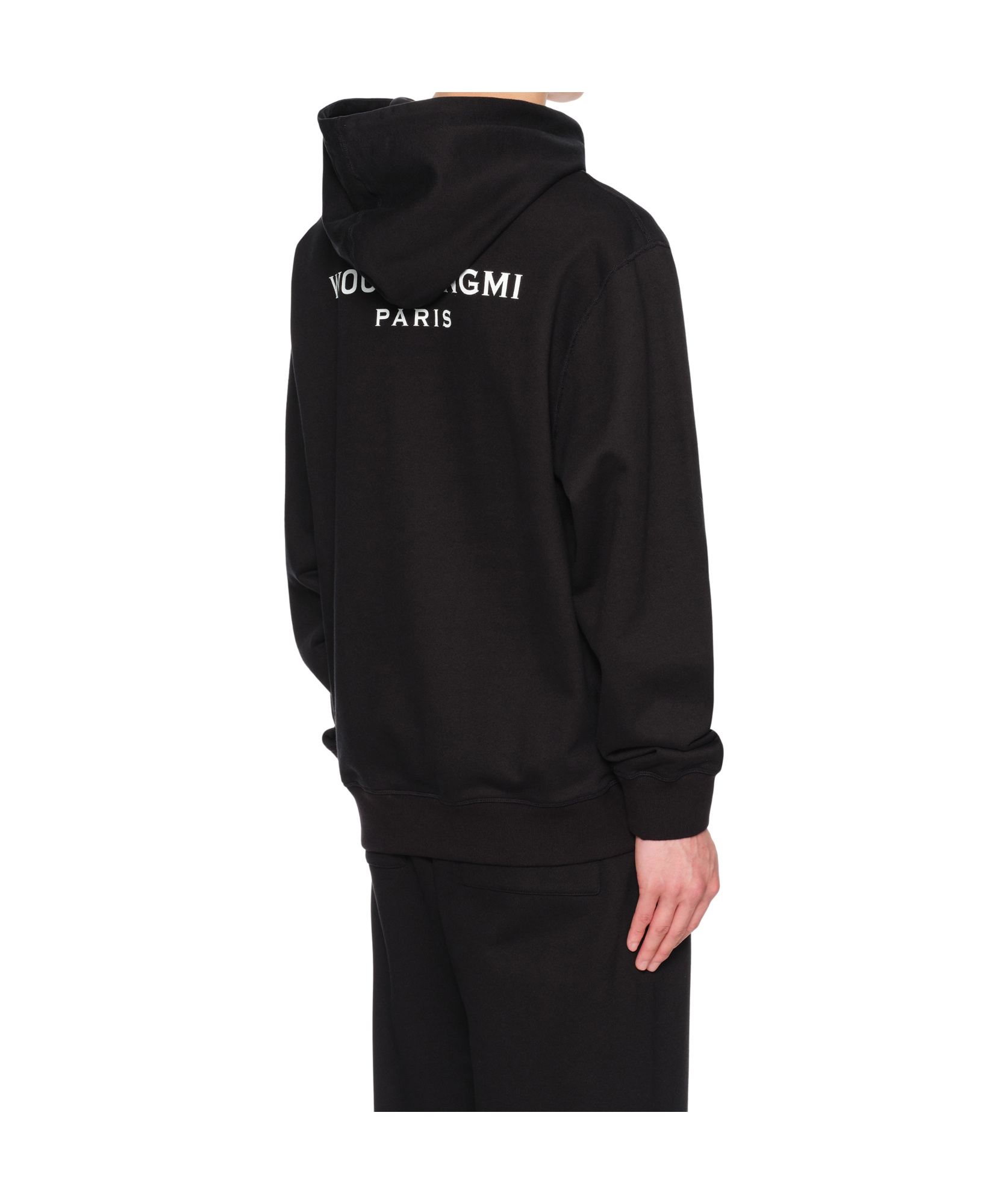 Wooyoungmi Classic Black Hoodie With Signature Logo Accents In Black