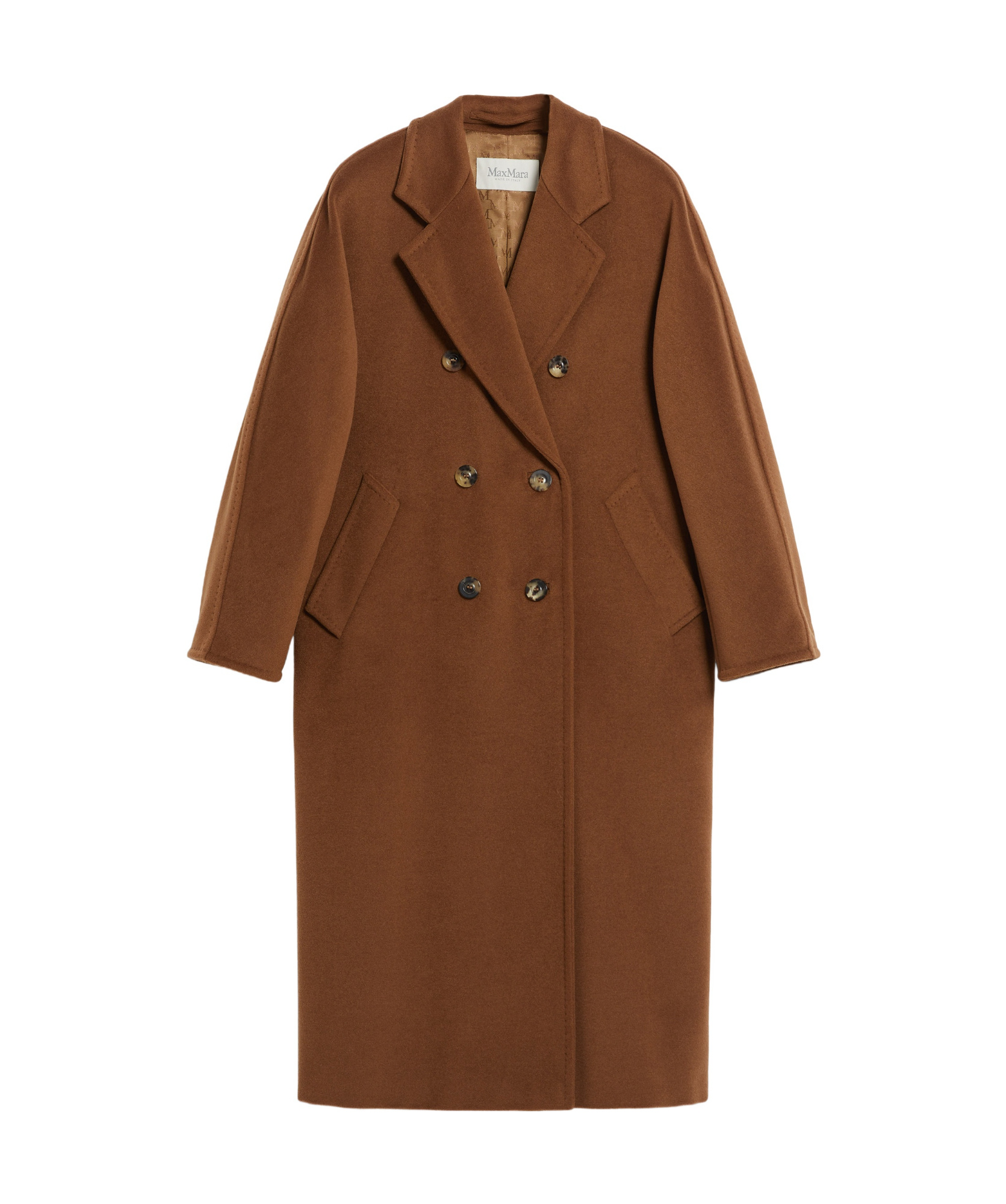 Max Mara 101801 Double-breasted Wool Coat In Green