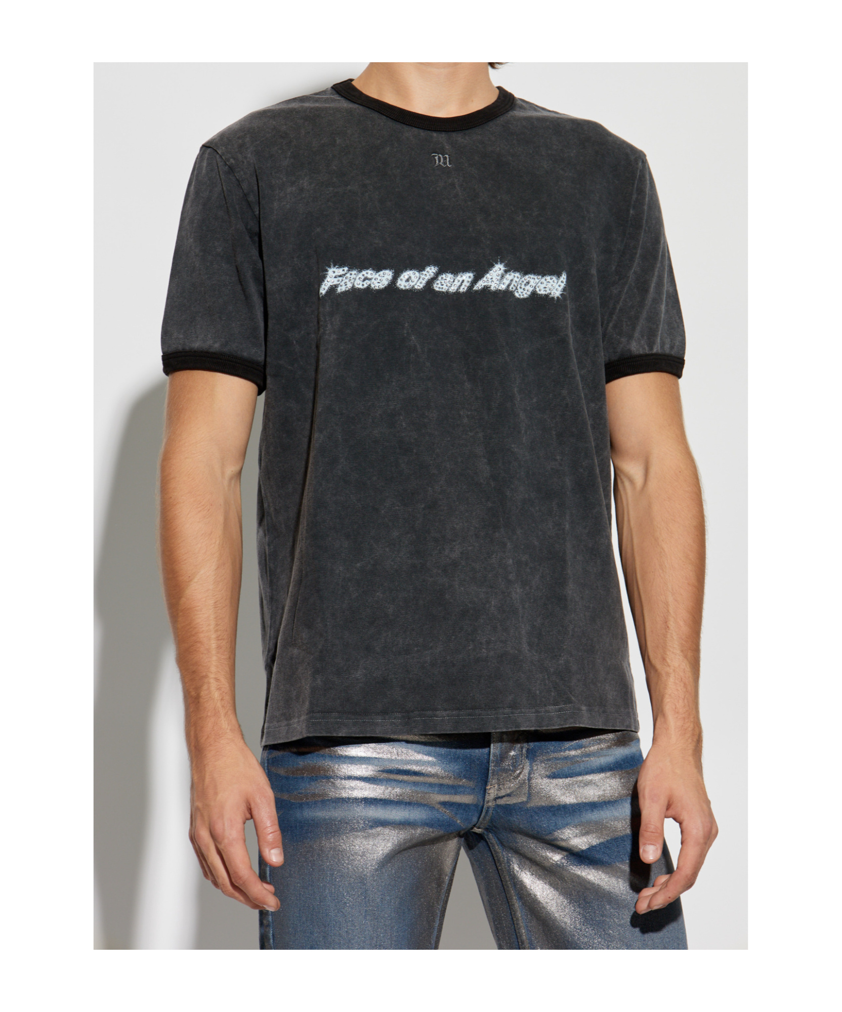 Misbhv Slogan-print T-shirt In Black